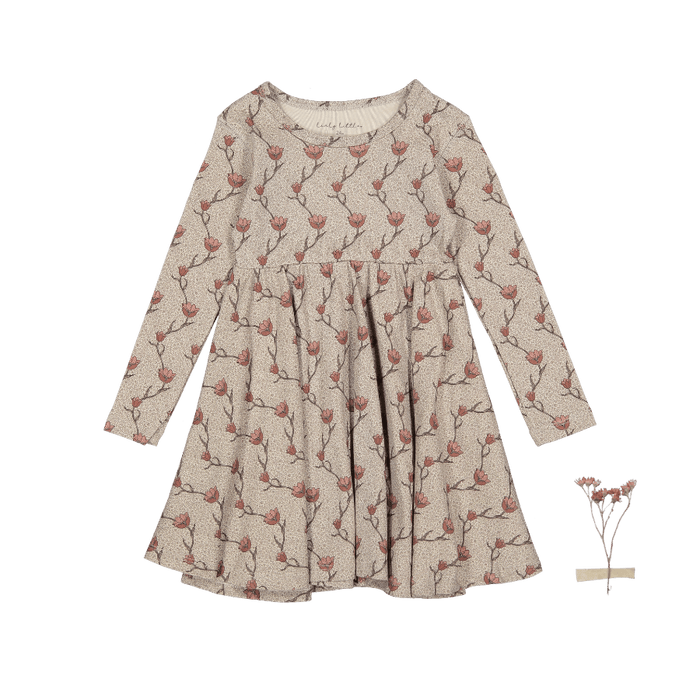 The Printed Long Sleeve Dress - Iris