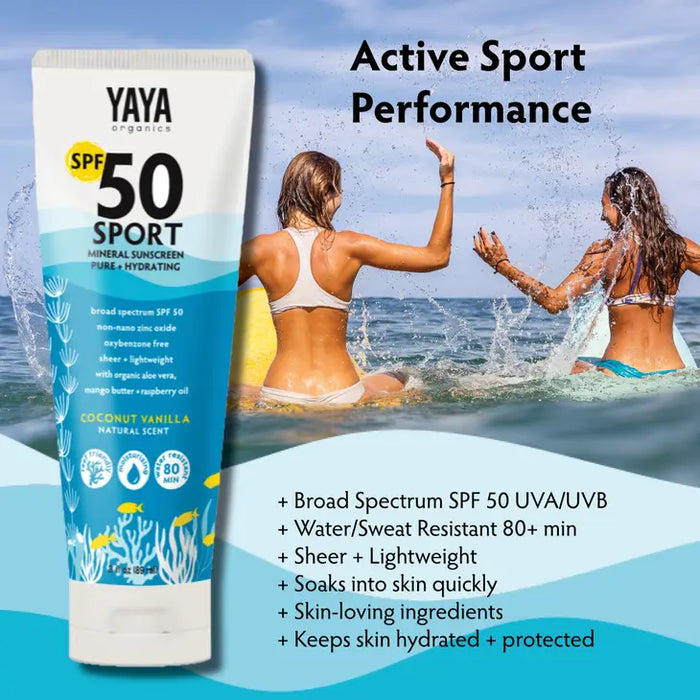 Sport Spf 50 Pure & Hydrating Mineral Sunscreen