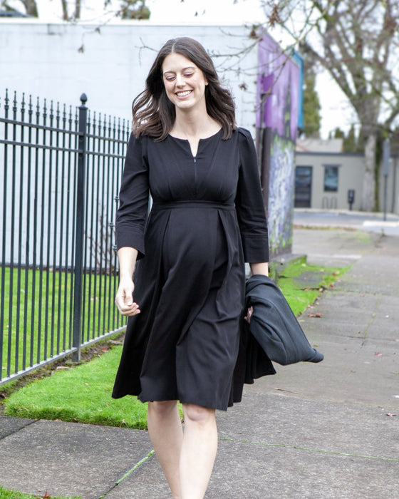 Sarah Empire Maternity & Nursing Dress in TENCEL (Regular & Petite) - Nature Baby Outfitter