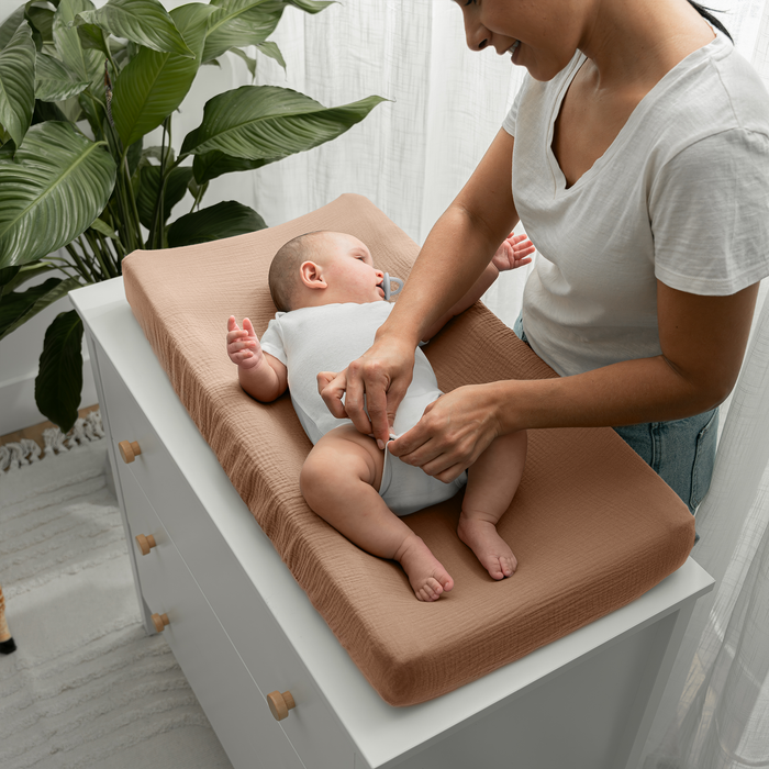 Muslin Fitted Changing Pad Cover, 1 Pack