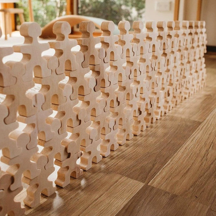 32-Piece Wooden Little Balancing People Stacking Set | Mindful Open-Ended Play