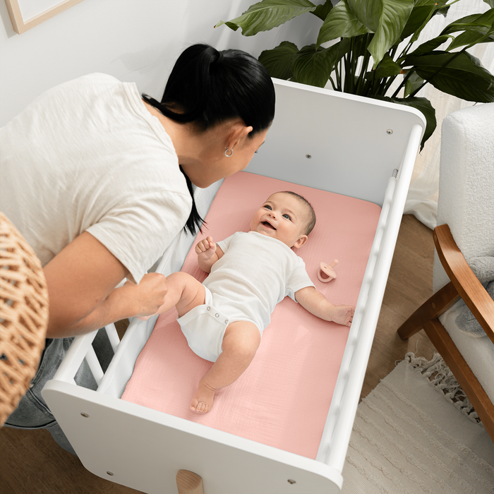 Muslin Cotton Bassinet Sheets, 1 Pack