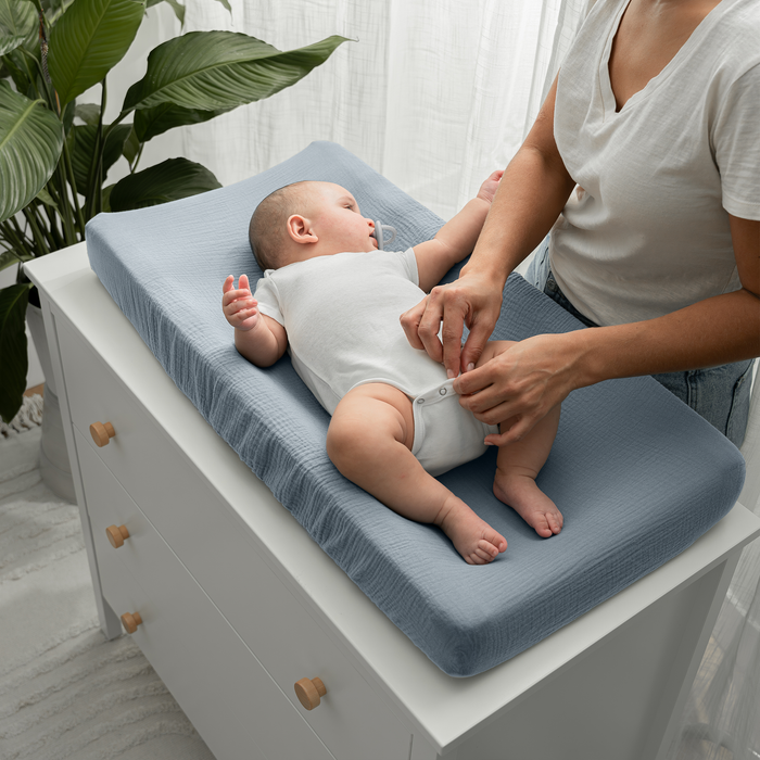 Muslin Fitted Changing Pad Cover, 1 Pack