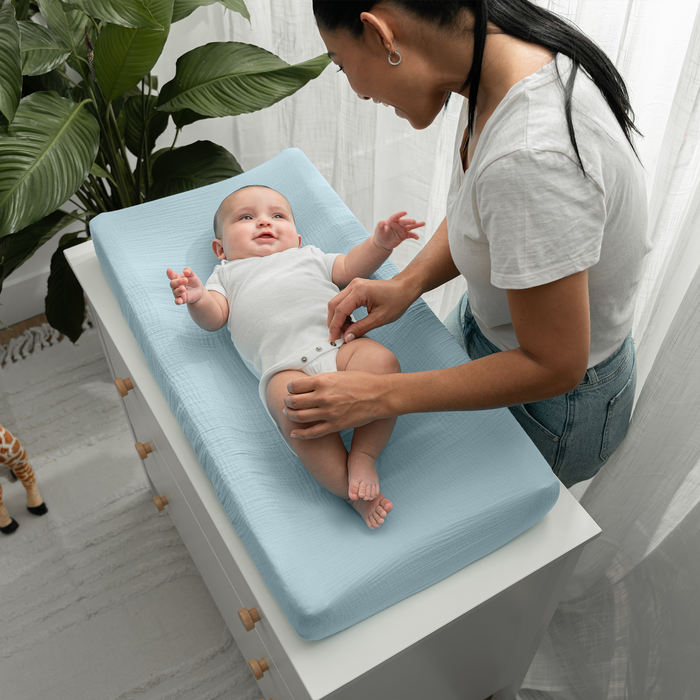 Muslin Fitted Changing Pad Cover, 1 Pack