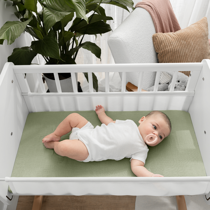 Muslin Cotton Bassinet Sheets, 1 Pack