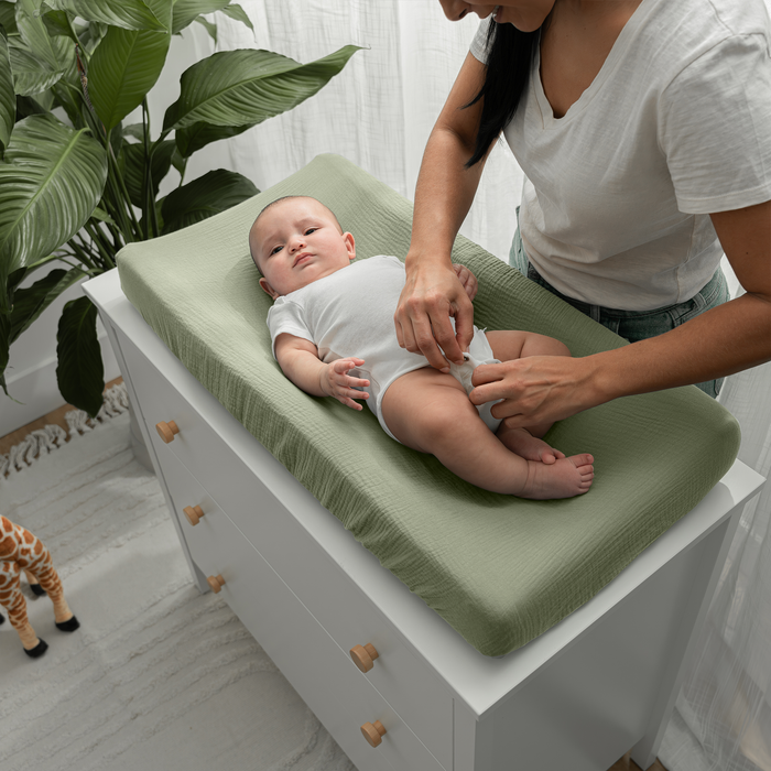 Muslin Fitted Changing Pad Cover, 1 Pack