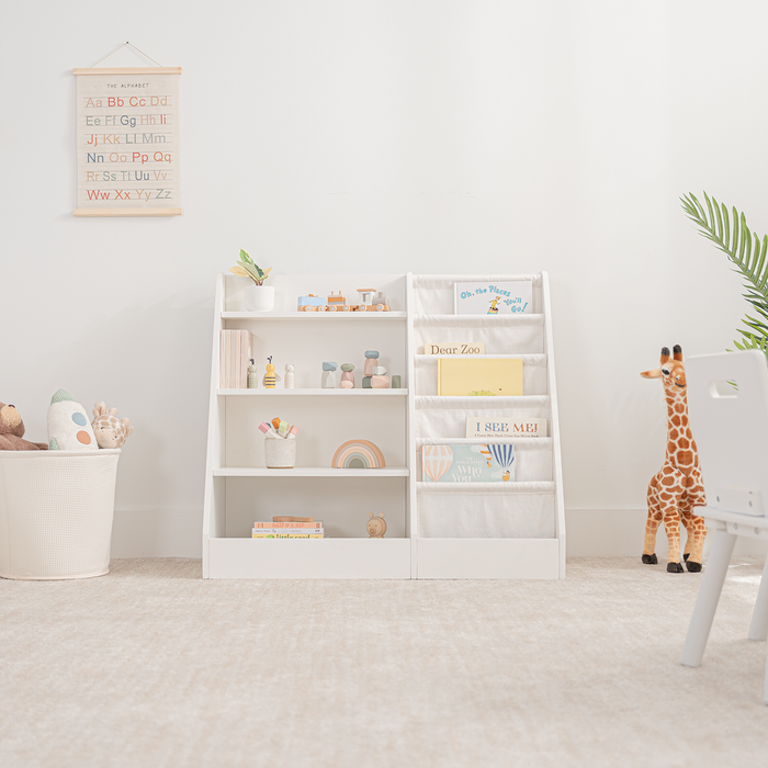 Kids Bookshelf - White