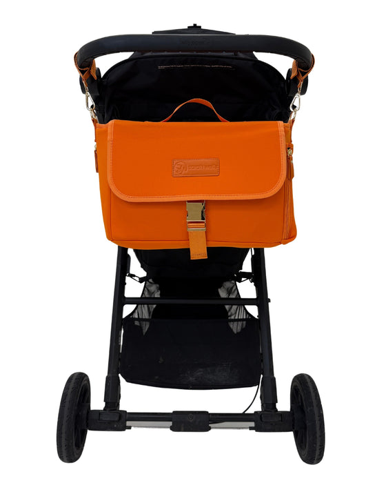 Sarah Wells Deluxe Stroller Caddy Organizer – Insulated, Machine-Washable with Crossbody Strap, Storage Pockets & Luggage Sleeve