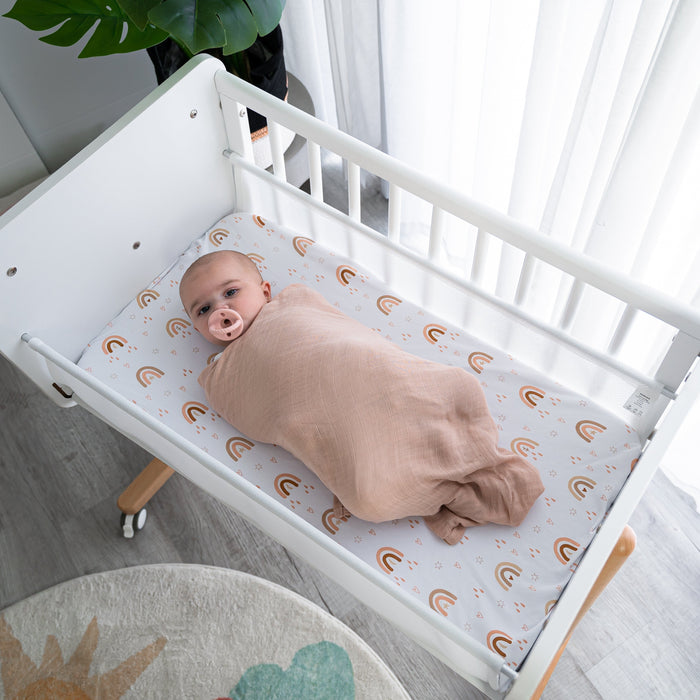 Muslin Swaddle Blanket, 47” x 47” in Sage & Blush, 2 Pack