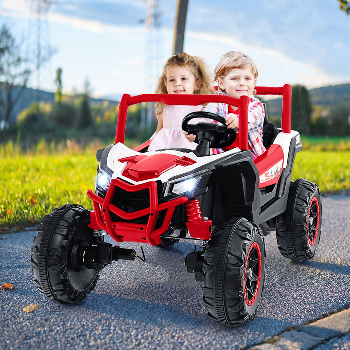 2-Seater Kids Ride on UTV with 2.4G Remote Control for over 3 Years Old Children-Red