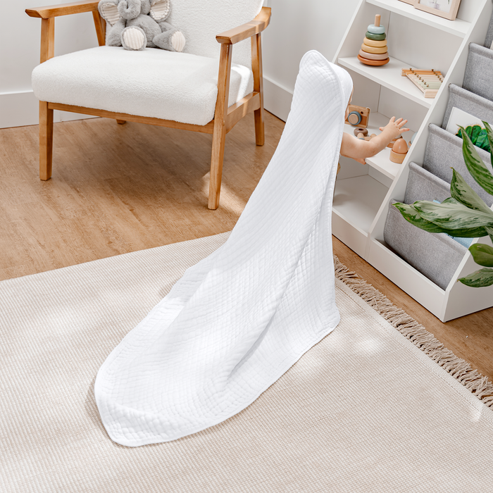 Baby Hooded Towels in White