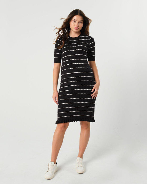 Louie Striped Knit Maternity & Nursing Dress - Nature Baby Outfitter