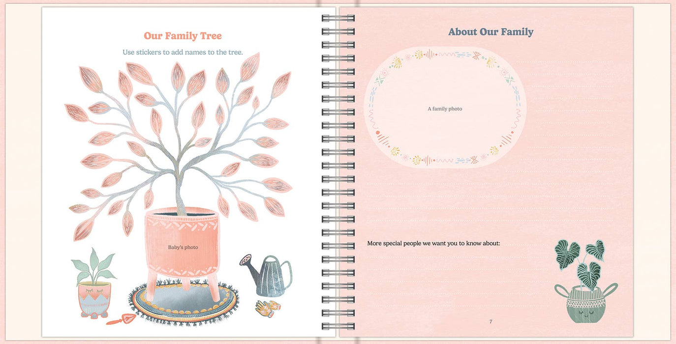 Hello, Baby - Boho-lnspired Keepsake Milestone Book Ages 0-3