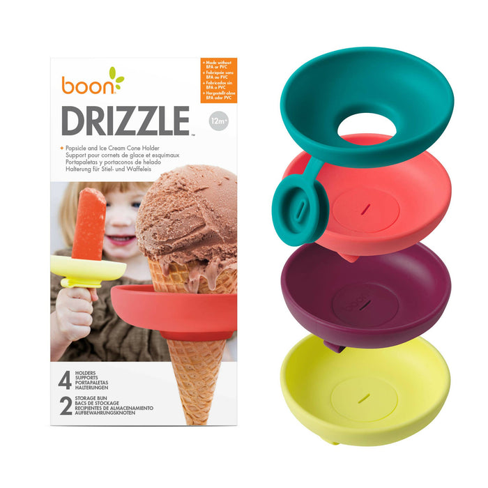 Boon Drizzle Ice Pop Holders for Kids - 4pcs