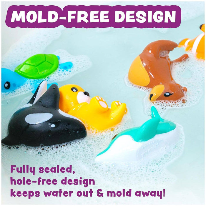 Marine Mold Free Bath Toys, 6 Pack