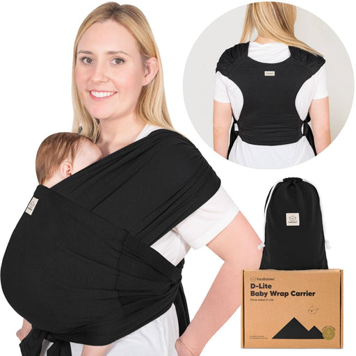 Black D-Lite Wrap Carrier - Nature Baby Outfitter