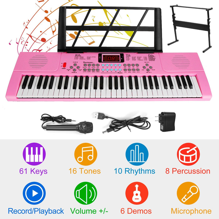 GBruno 61 Keys Digital Music Electronic Keyboard