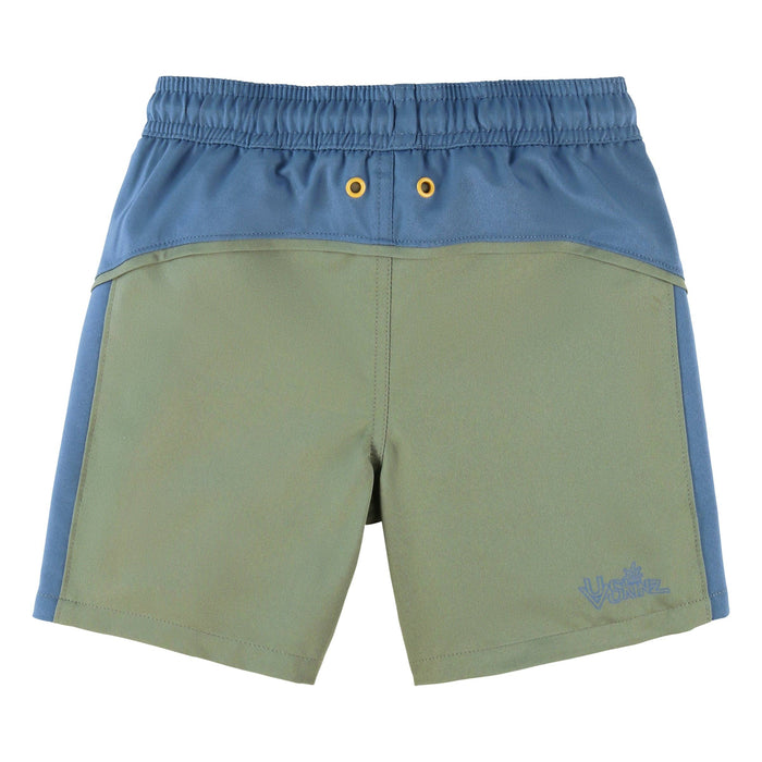 Active Swim Trunks: Lily Pad/Baltic