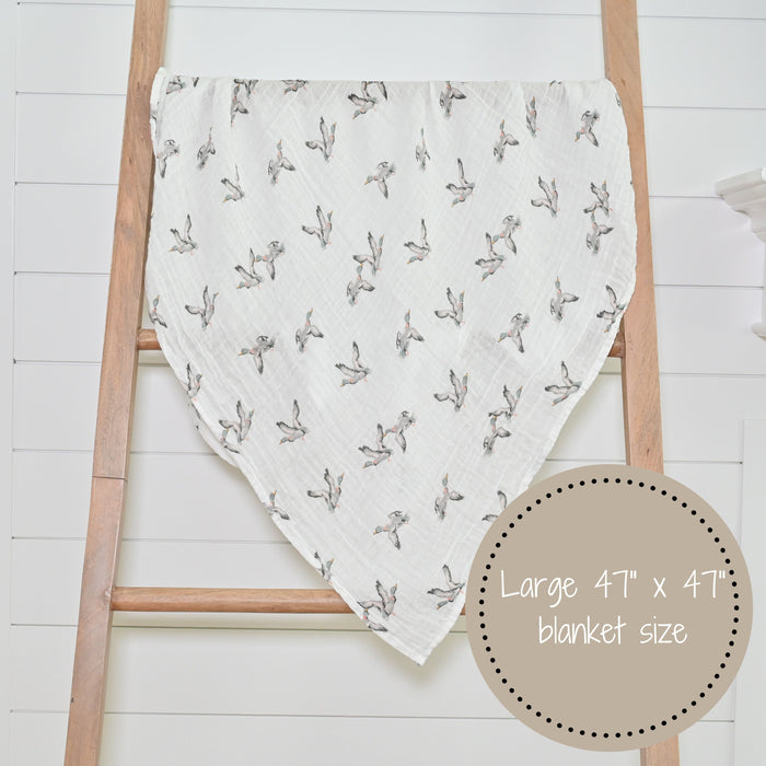 Quacking Up Swaddle Blanket