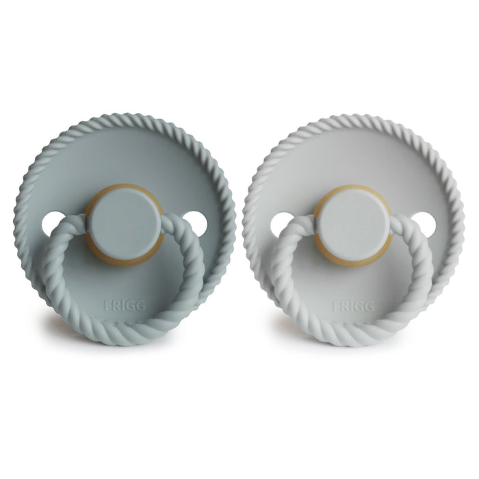 FRIGG Rope Natural Rubber Pacifier 2-Pack - Nature Baby Outfitter