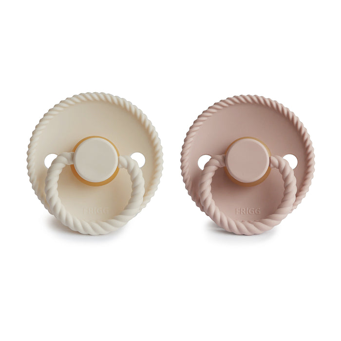 FRIGG Rope Natural Rubber Pacifier 2-Pack - Nature Baby Outfitter