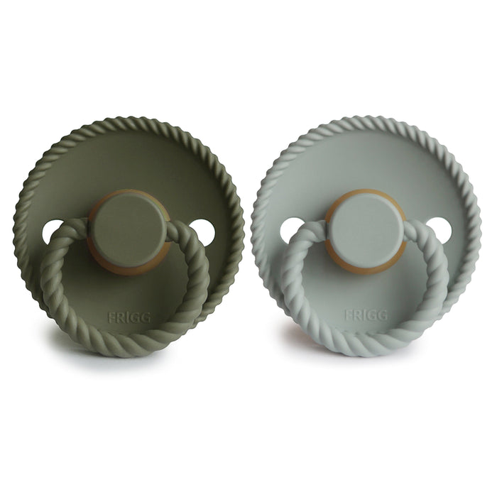 FRIGG Rope Natural Rubber Pacifier 2-Pack - Nature Baby Outfitter