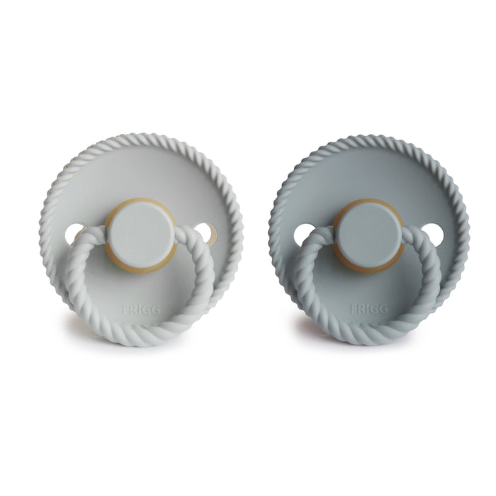 FRIGG Rope Natural Rubber Pacifier 2-Pack - Nature Baby Outfitter