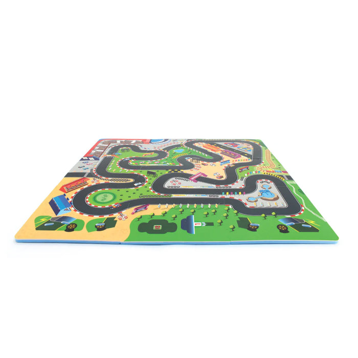DIY Race Car & Race Track Interlocking Play Mat