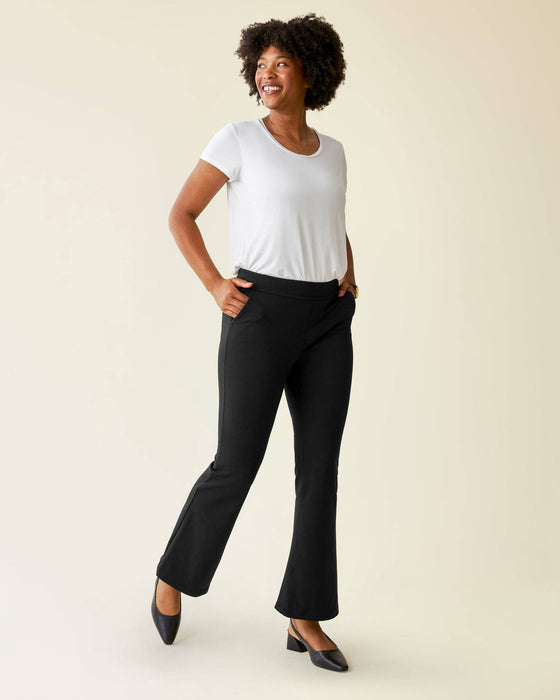 Ponte Flare Pant | Black