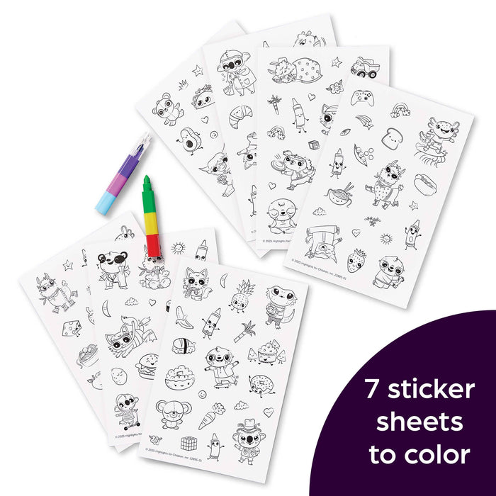Stickers and Puzzles! Adorable Animals