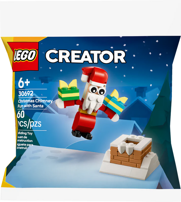 LEGO Christmas Chimney Fun with Santa