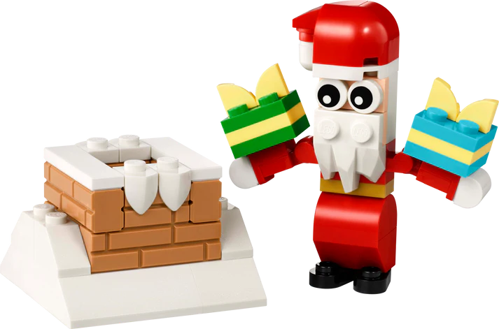 LEGO Christmas Chimney Fun with Santa
