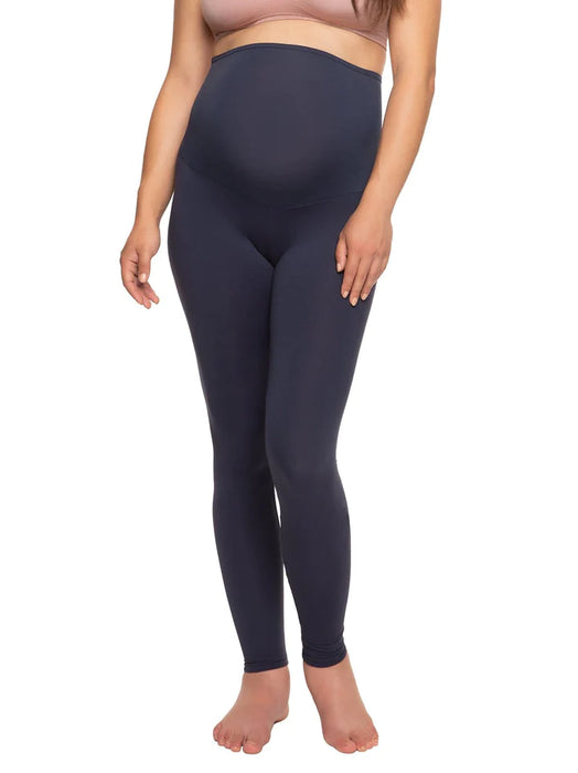 Heathered Charcoal/Navy Maternity Leggings - 2 Pack