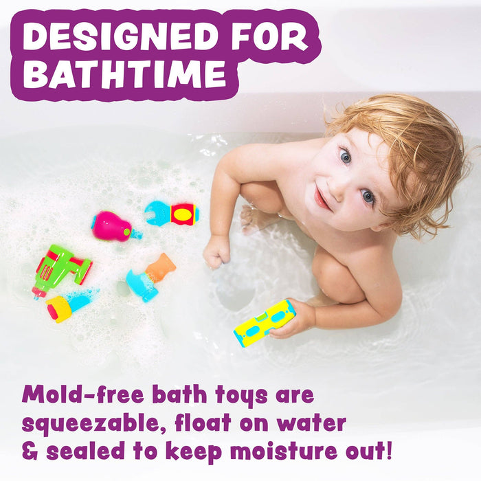 Tools Mold Free Bath Toys, 6 Pack