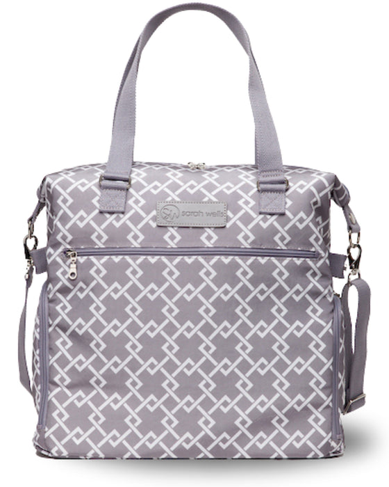 Sarah Wells Lizzy Breast Pump Tote – Lightweight, Easy-Clean Bag with Insulated Pocket, Laptop Sleeve & Side Storage – Fits Pumps & More