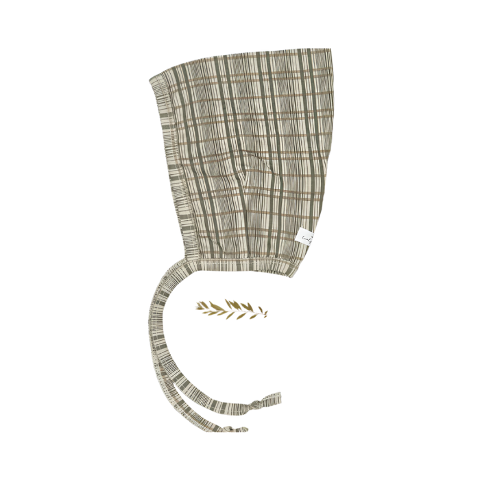 The Printed Pixie Bonnet - Plaid