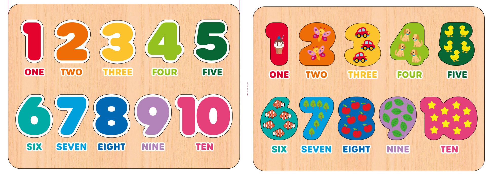 Wooden Number Puzzle