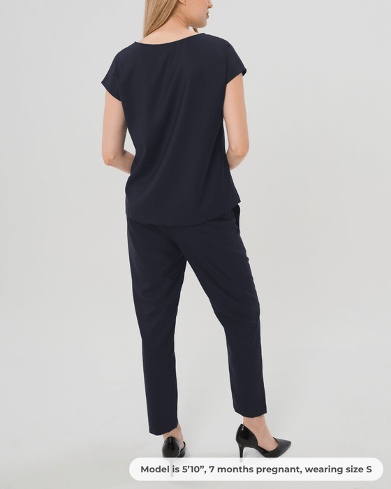 Elizabeth Under Belly Maternity Pants in All-Season Wool - Nature Baby Outfitter