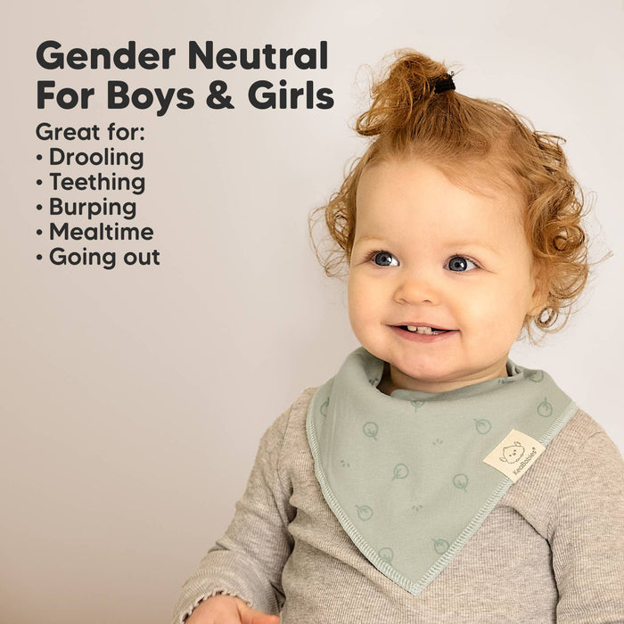 Nordic 8-pack Baby Bandana Bibs for Boys and Girls - Nature Baby Outfitter