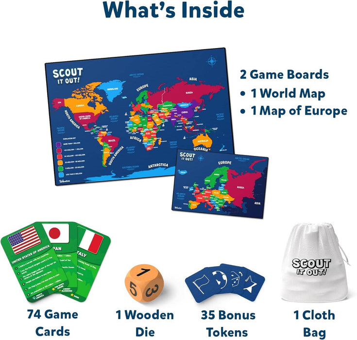 Scout It Out Countries of The World Board Game