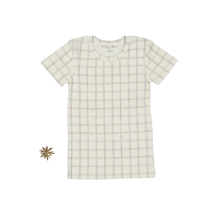 The Printed Short Sleeve Tee - Sketch Grid
