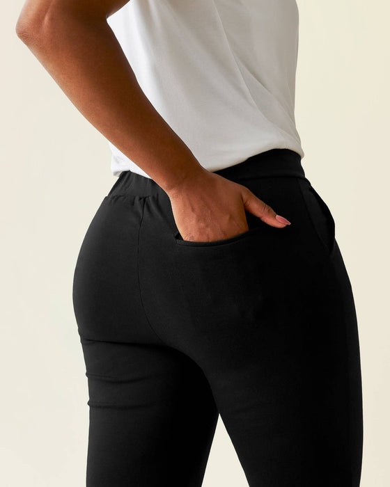 Ponte Flare Pant | Black