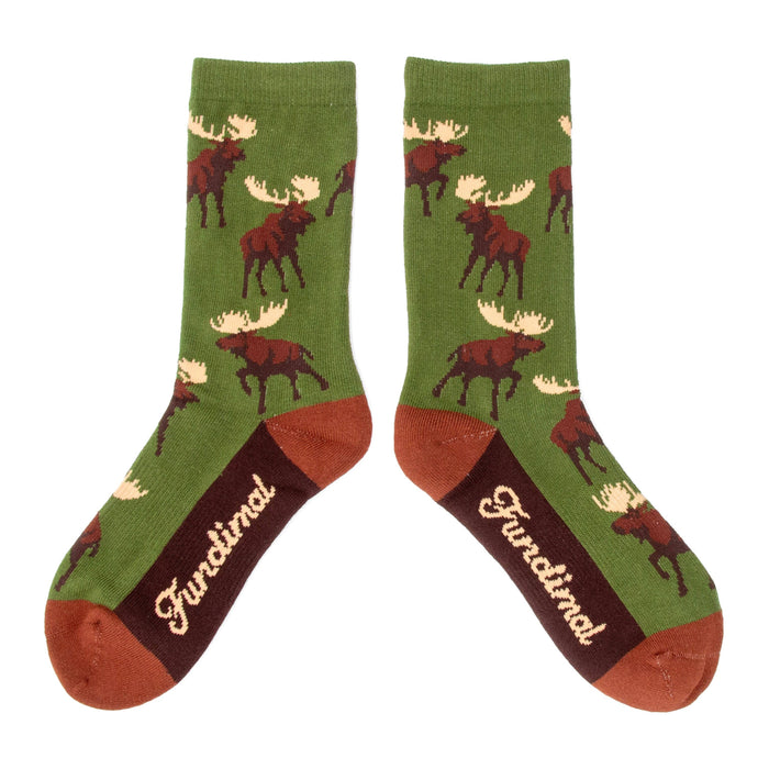 Big Kids Moose All Over Socks