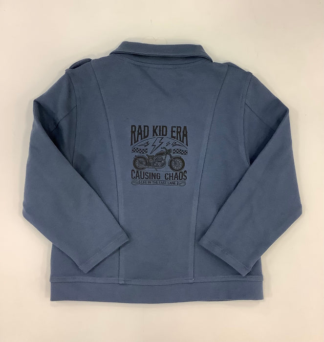 Vintage "Rad Kid Era" Indigo French Terry Motorcycle Jacket
