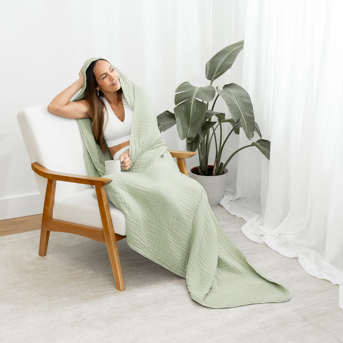 Adult Muslin Hooded Towel