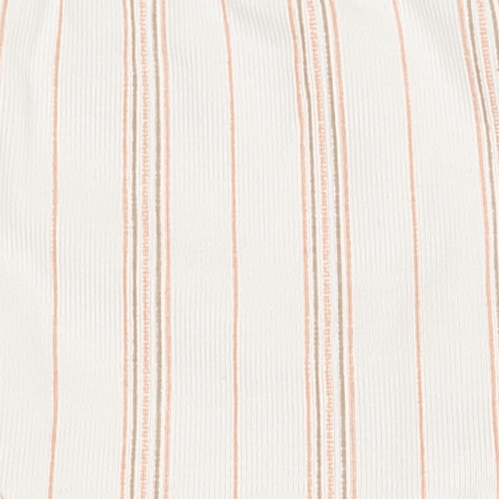 The Printed Romper - Rose Stripe