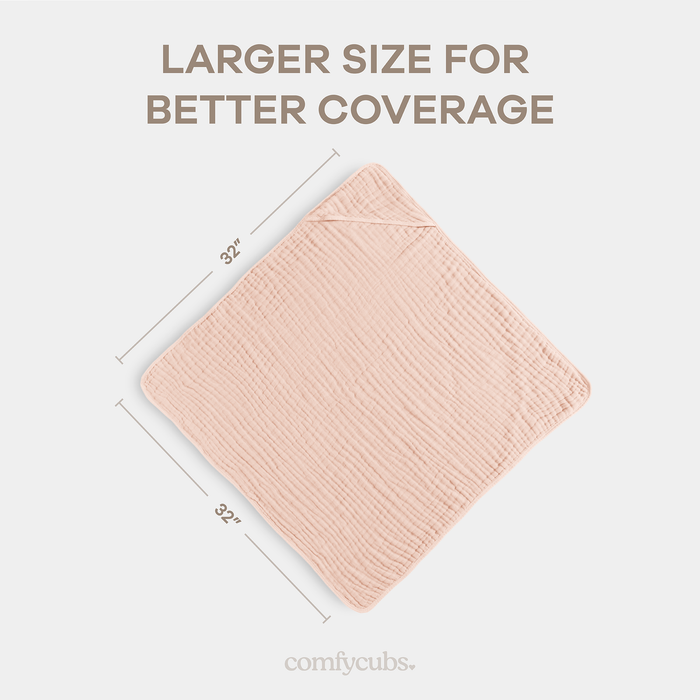 Baby Hooded Towels in Blush