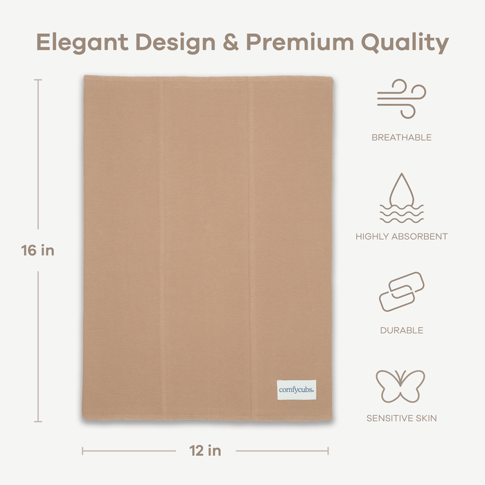 Cotton Burp Cloths in Cedar