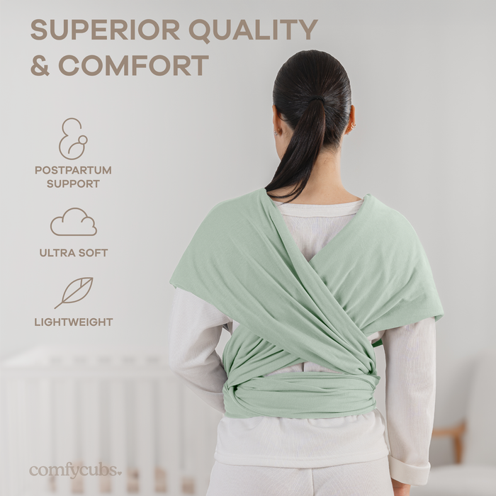 Baby Wrap Carrier in Fern