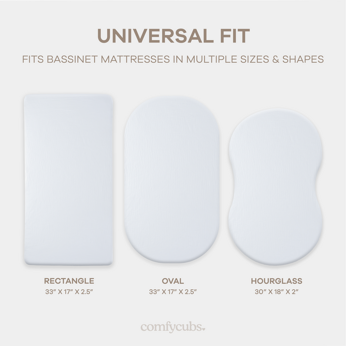 Muslin Cotton Bassinet Sheets, 1 Pack